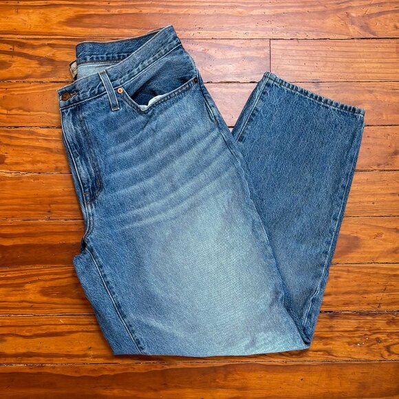 Madewell Jeans - The Slouchy Boyjean - Relaxed Fit - Womens 32 - Rosewell Wash - Picture 3 of 7